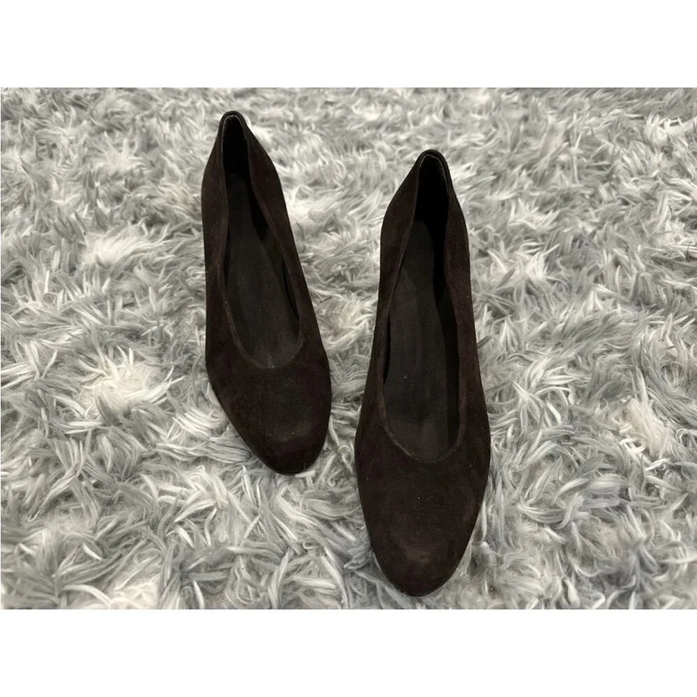 Stuart Weitzman Brown Suede Pumps Vintage VTG 6.5